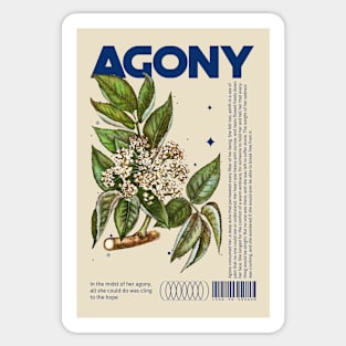 Agony Sad Sadness Emotions Feelings Floral Wild Flower Sticker